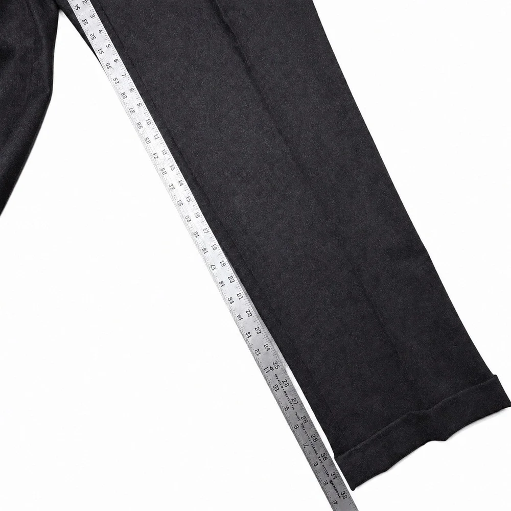 NWT Lauren Ralph Lauren Neil Wool Dress Pants Mens 40x32 Charcoal Pleated Cuffed